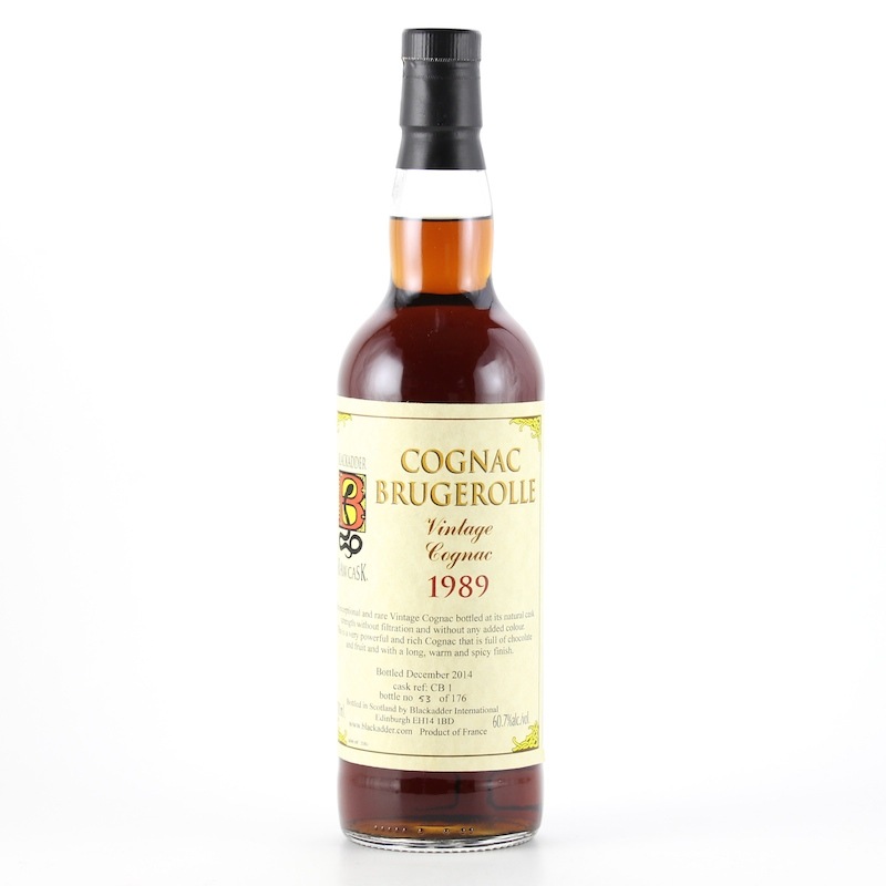 BLACKADDER RAW CASK VINTAGE COGNAC BRUGEROLLE 1989 Cask ref:CB1 60.7%