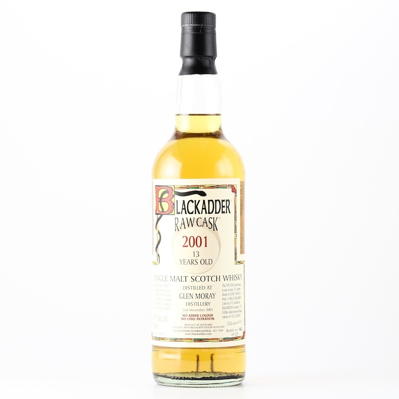 BLACKADDER RAW CASK GLEN MORAY 2001 13yo Cask ref:6752 60.7%