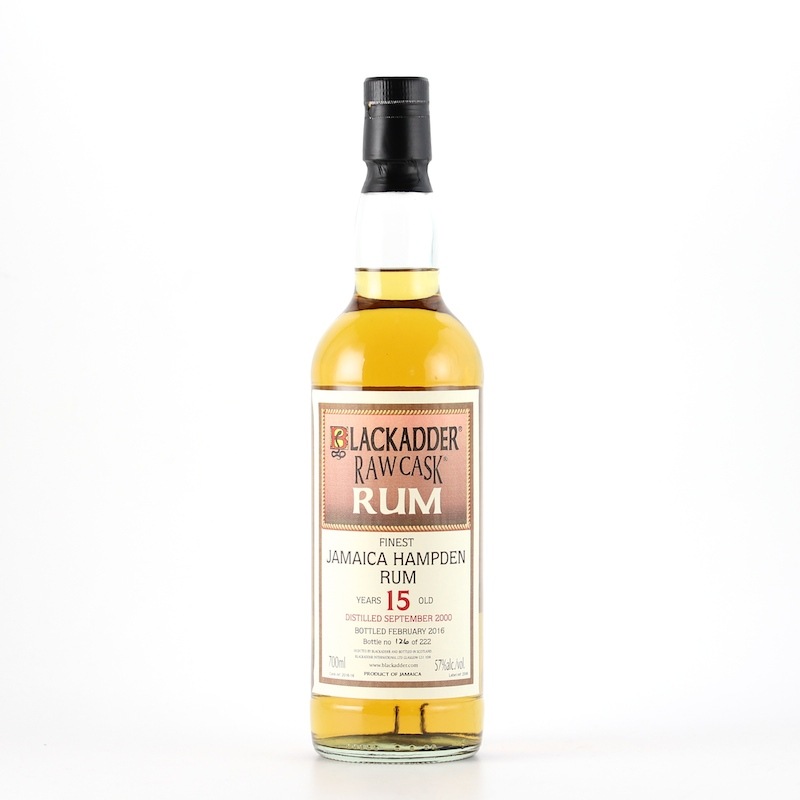 BLACKADDER RAW CASK RUM JAMAICA HAMPDEN RUM 2000 15yo Cask Ref:2016-16 57%