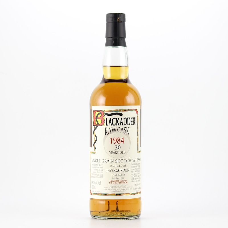 BLACKADDER RAW CASK INVERGORDON SINGLE GRAIN SCOTCH WHISKY 1984 30yo Cask ref:11185 64.3%