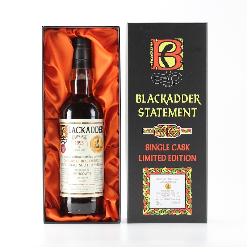 BLACKADDER STATEMENT NO.12 RAW CASK INCHGOWER 1995 20yo Cask ref:692 57.6%