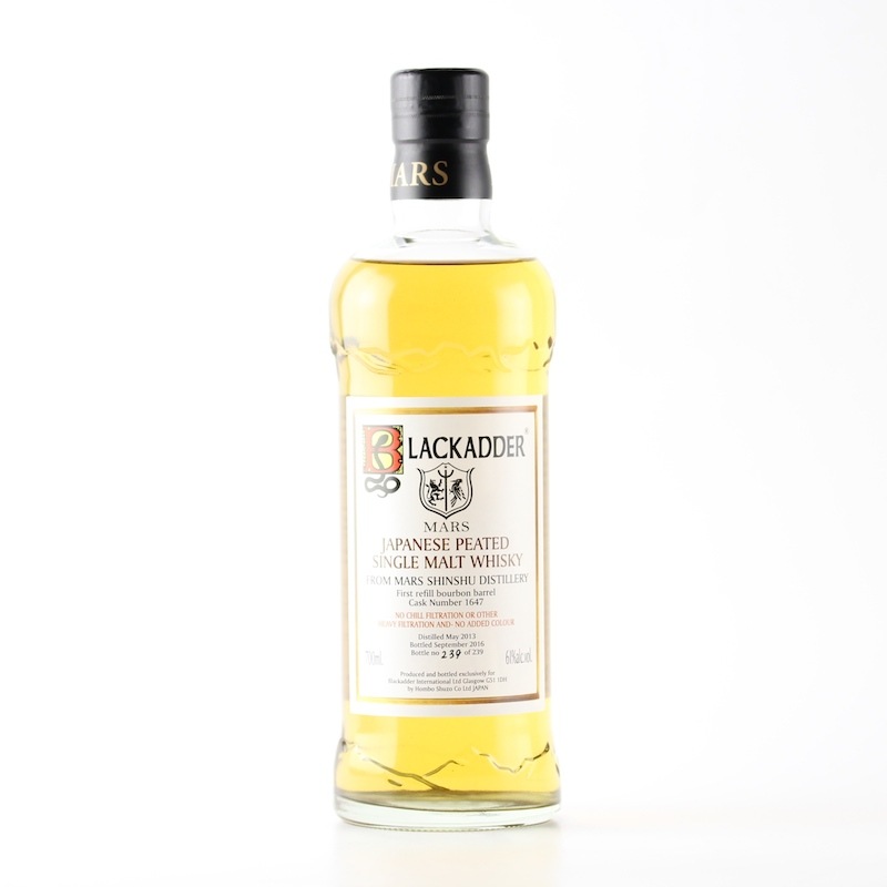 BLACKADDER MARS 3yo Peated first refill bourbon barrel  Cask No.1647 61%
