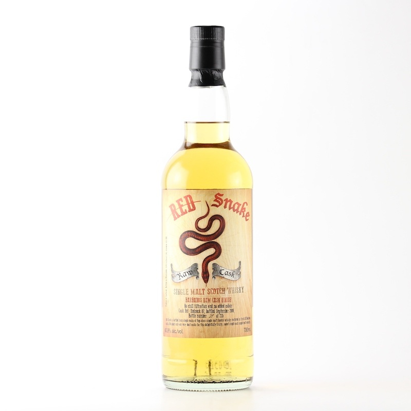 BLACKADDER RED SNAKE RAW CASK BARBADOS RUM CASK FINISH Cask ref:Redneck 07 60.9%
