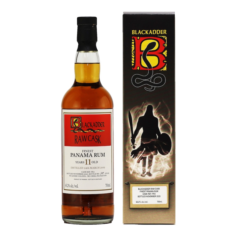 BLACKADDER RAW CASK PANAMA RUM 11YO CASK REF:PR3 63.2%