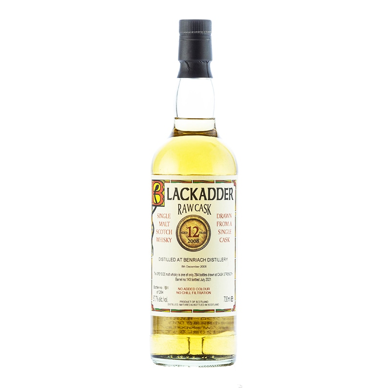 BLACKADDER RAW CASK BENRIACH 2008 12YO Cask No: 143 57.7%