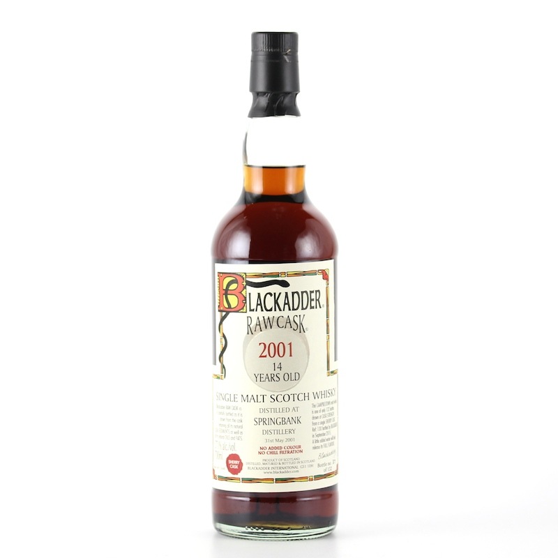BLACKADDER STATEMENT NO.13 RAW CASK SPRINGBANK 2001 14yo Cask ref:130 57.1%
