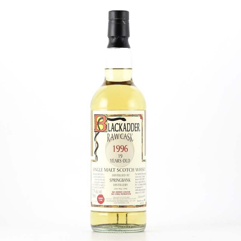 BLACKADDER STATEMENT NO.14 RAW CASK SPRINGBANK SHERRY CASK 1996