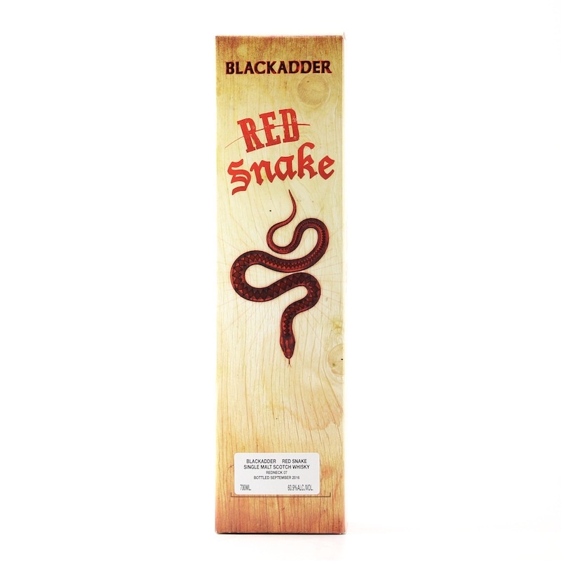 BLACKADDER RED SNAKE RAW CASK BARBADOS RUM CASK FINISH Cask ref:Redneck 07 60.9%