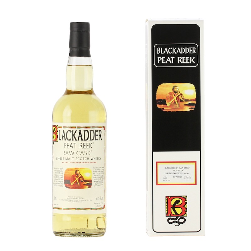 BLACKADDER RAW CASK PEAT REEK ISLAY SINGLE MALT SCOTCH WHISKY Cask Ref: PR 2018-1 60.3%