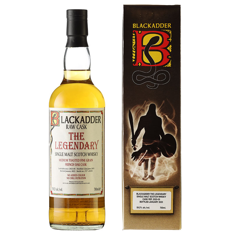 BLACKADDER RAW CASK LEGENDARY MEDIUM TOASTED FRENCH OAK Cask Ref:2023-05 59.2% 