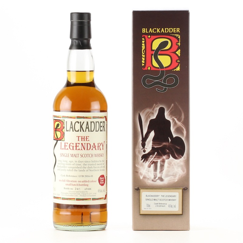 BLACKADDER LEGENDARY SHERRY CASK FINISH Cask Ref:LTB2016-01 46%