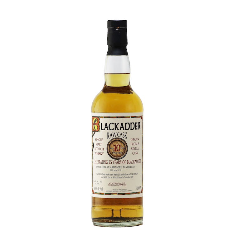 【箱に傷あり】BLACKADDER RAW CASK ARDMORE 2010 10YO CELEBRATING 25 YEARS OF BLACKADDER Cask no: 803499 60.6%