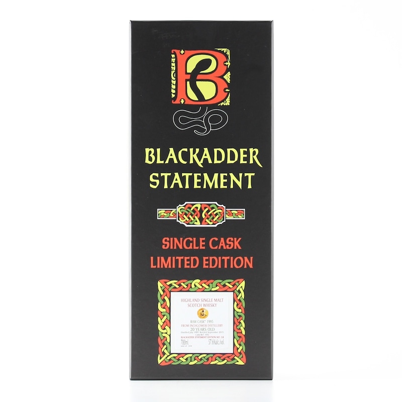 BLACKADDER STATEMENT NO.12 RAW CASK INCHGOWER 1995 20yo Cask ref:692 57.6%