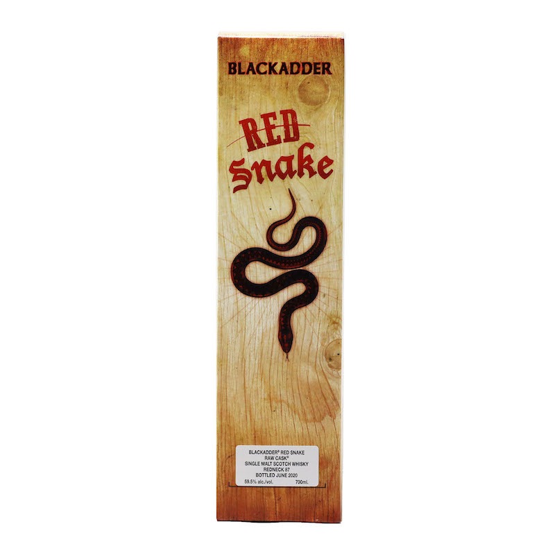 【箱に傷あり】BLACKADDER RED SNAKE RAW CASK Cask Ref: Redneck 87 50ppm CELEBRATING 25 YEARS OF BLACKADDER 59.5 %