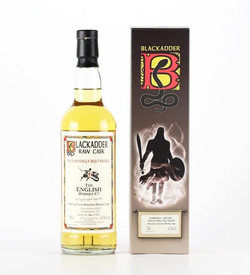 BLACKADDER RAW CASK ENGLISH SINGLE MALT WHISKY BOURBON CASK Cask ref:B2/001 64.7%