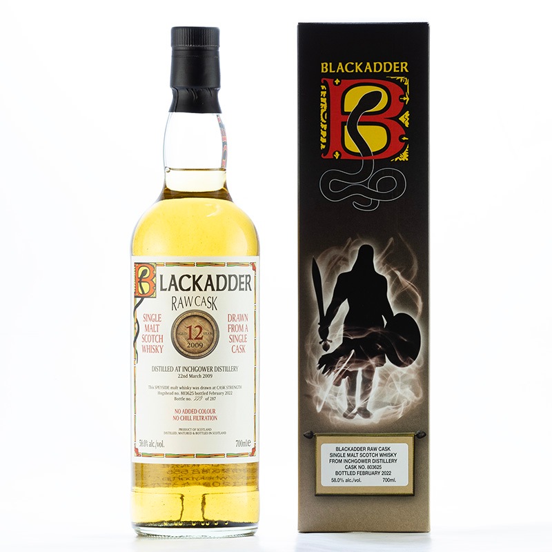 【箱キズ】BLACKADDER RAW CASK INCHGOWER 2009 12YO HHD Cask No:803625 58%