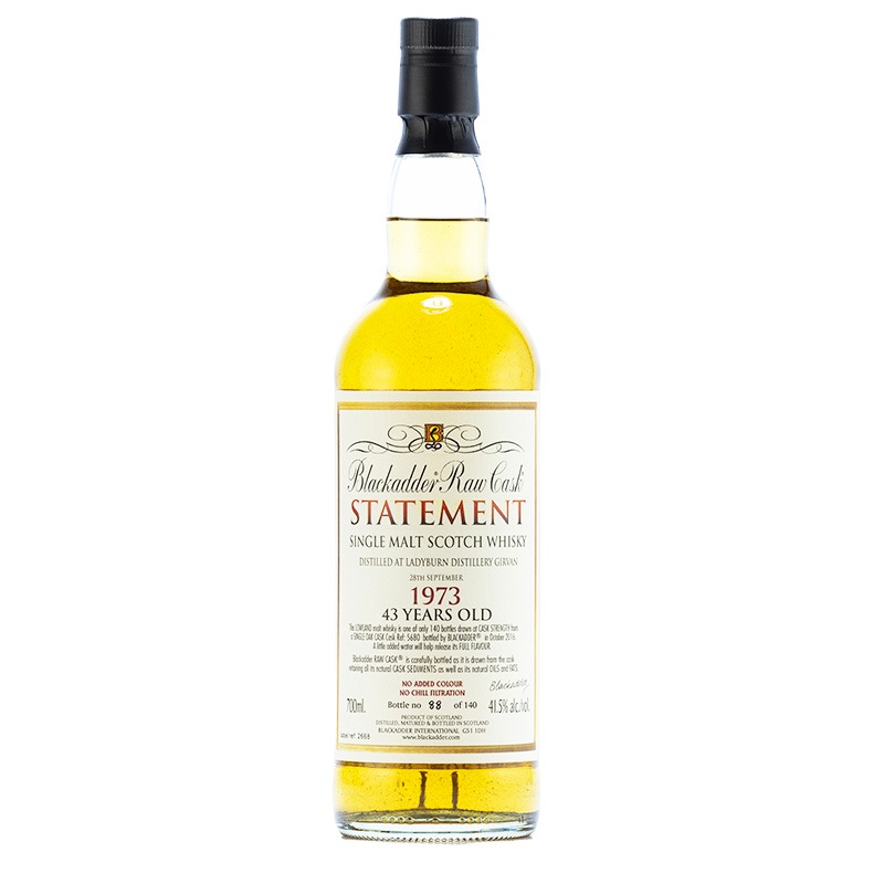 ウイスキー BLACKADDER RAW CASK 18 YEARS OLD BLACKADDER STATEMENT No.18 RAW CASK LADYBURN 1973 43yo Cask