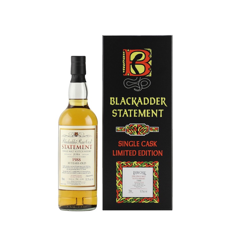 BLACKADDER STATEMENT NO.32 RAW CASK JURA 1988 30YO Cask No.1643 50.2%