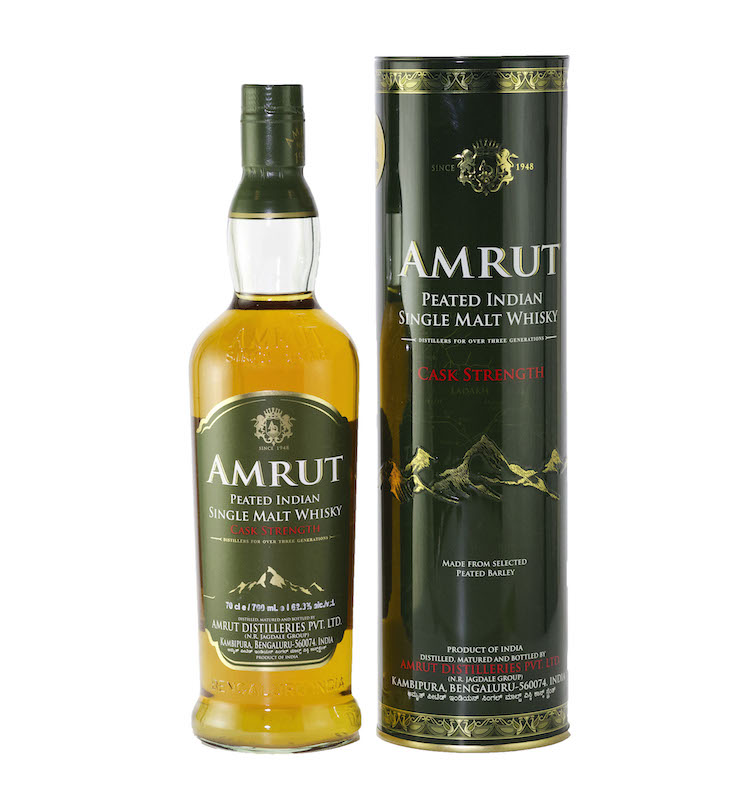 AMRUT PEATED SINGLE MALT WHISKY CASK STRENGTH 62.8%