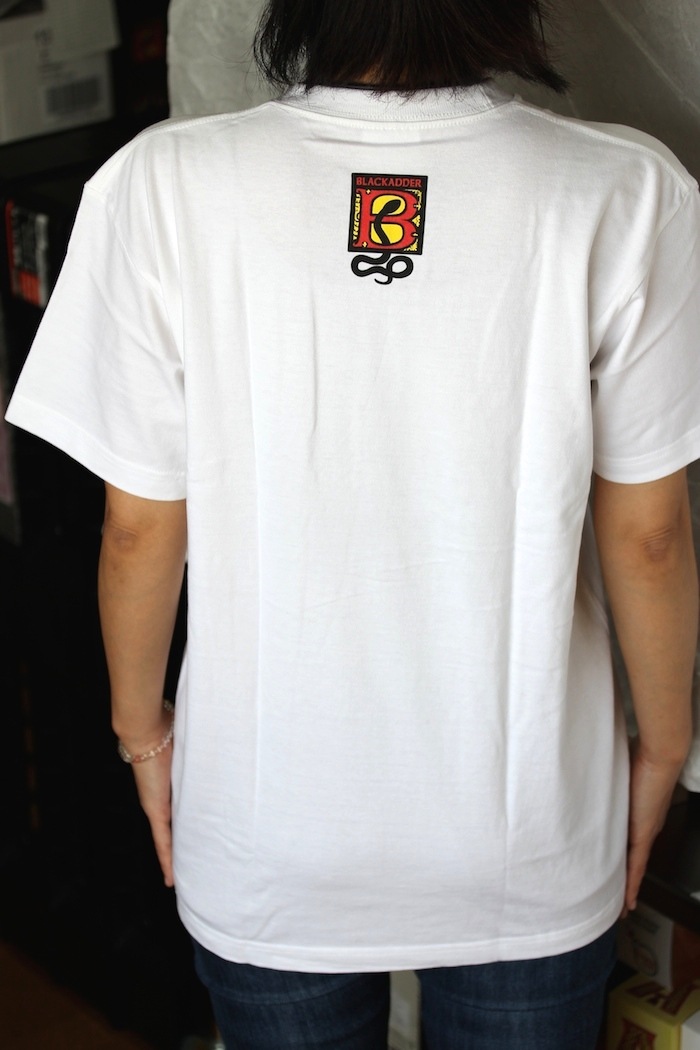 BLACKADDER BLACKSNAKE T-SHIRT WHITE L