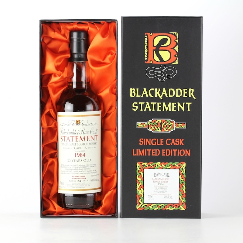 BLACKADDER STATEMENT NO.23 RAW CASK CAOL ILA 1984 32yo Cask ref:3153 60.1%