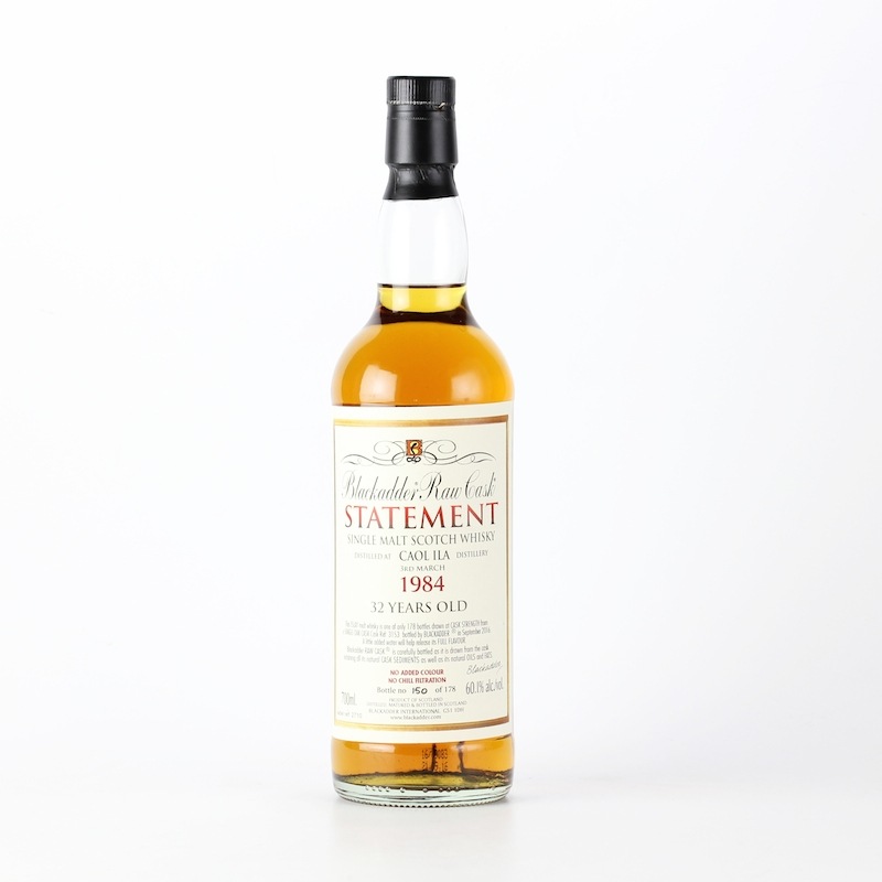 BLACKADDER STATEMENT NO.23 RAW CASK CAOL ILA 1984 32yo Cask ref:3153 60.1%