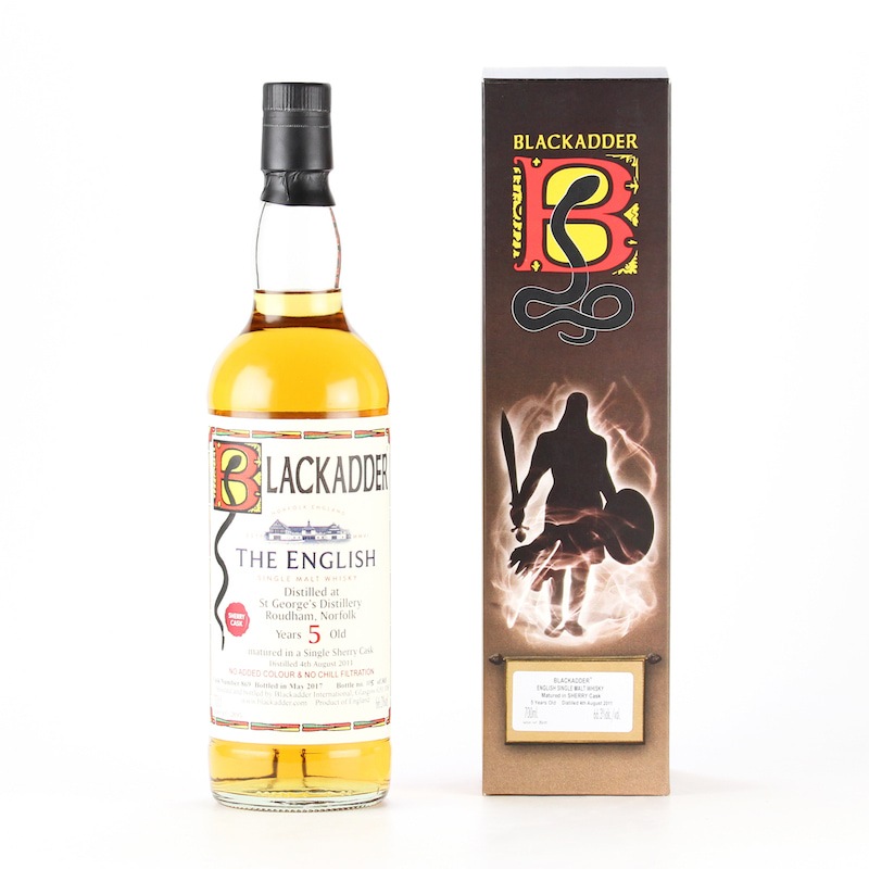 BLACKADDER  UNPEATED ENGLISH SINGLE MALT WHISKY SHERRY CASK Cask 5YO ref:869 66.3%