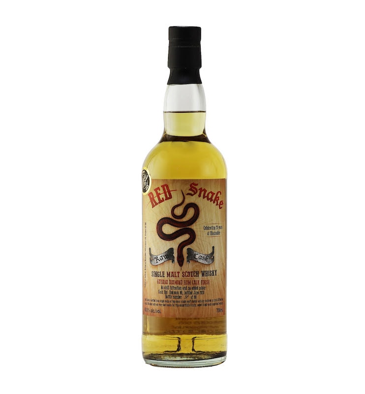 BLACKADDER RED SNAKE RAW CASK GUYANA RUM CASK FINISH Cask Ref: Redneck 89 CELEBRATING 25 YEARS OF BLACKADDER 60.1%