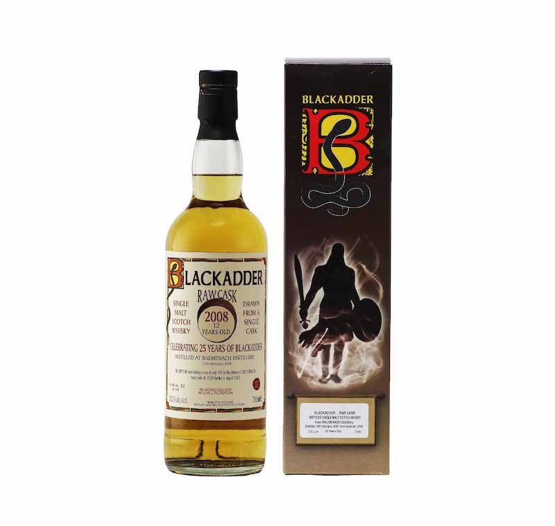 BLACKADDER RAW CASK BALMENACH 2008 12YO CELEBRATING 25 YEARS OF BLACKADDER SHERRY CASK FINISH Cask ref. 2030 58.9%