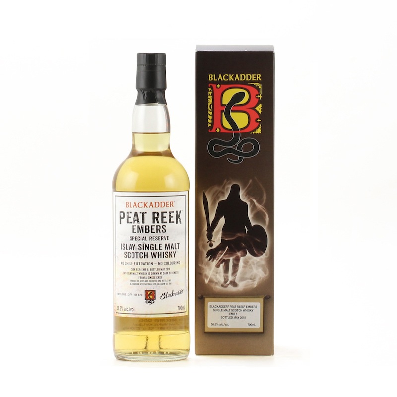 BLACKADDER PEAT REEK EMBERS ISLAY SINGLE MALT SCOTCH WHISKY Cask Ref: EMB6 58.5%