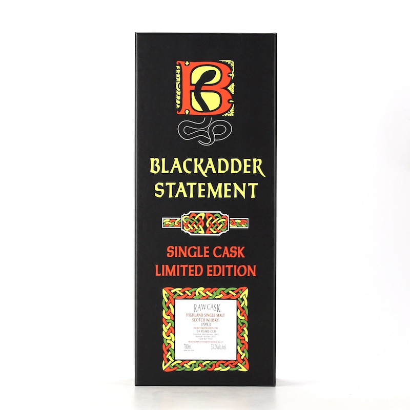 BLACKADDER STATEMENT NO.30 RAW CASK TOMATIN 1993 24YO SHERRY CASK FINISH Cask ref:9727 53.2%