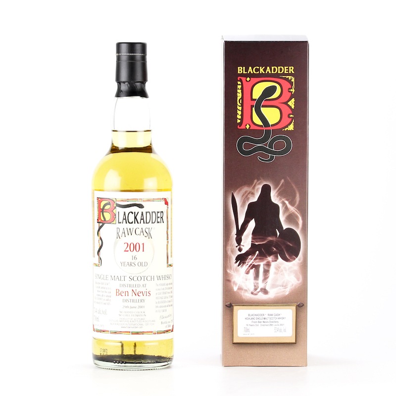 BLACKADDER RAW CASK BEN NEVIS 2001 16YO Cask no.1292 53.4%