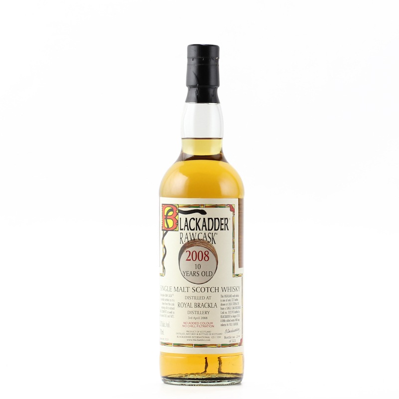 BLACKADDER RAW CASK ROYAL BRACKLA 2008 10YO Cask No. 303590 58.3