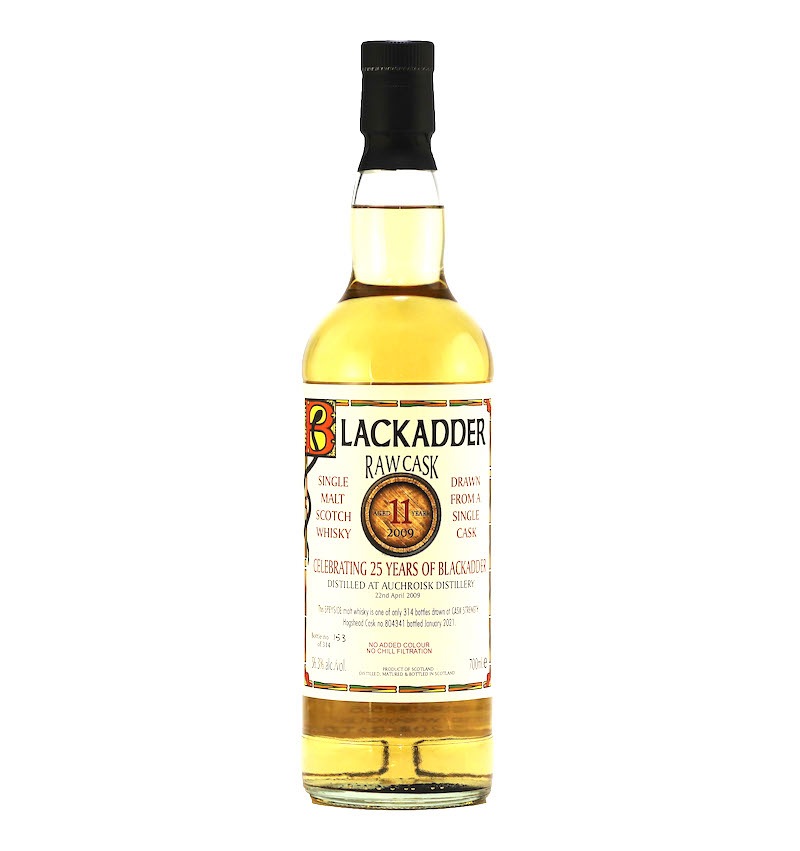 BLACKADDER RAW CASK アードモア 60% BLACKADDER RAW CASK BENRINNES 2013 10YO Barrel no. 311194 57.6