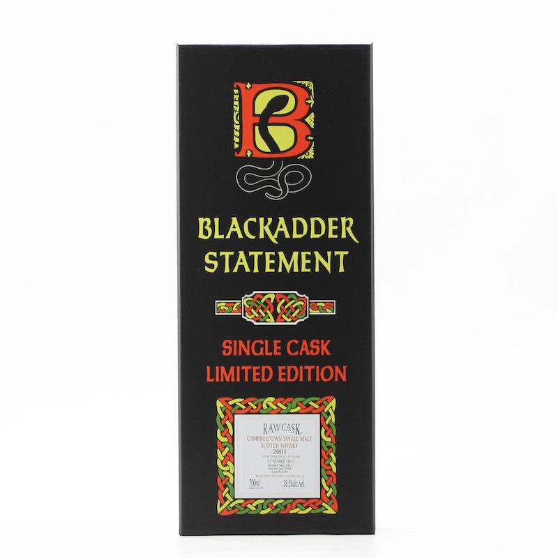 BLACKADDER STATEMENT No.31 RAW CASK SPRINGBANK SHERRY CASK FINISH 2001 17YO Cask No.130 58.5%