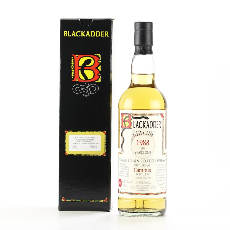 BLACKADDER RAW CASK CAMBUS SINGLE GRAIN SCOTCH WHISKY 1988 29YO Cask ref:59251 46.3%