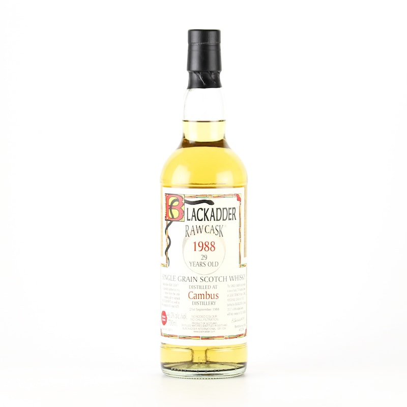 BLACKADDER RAW CASK CAMBUS SINGLE GRAIN SCOTCH WHISKY 1988 29YO Cask ref:59251 46.3%