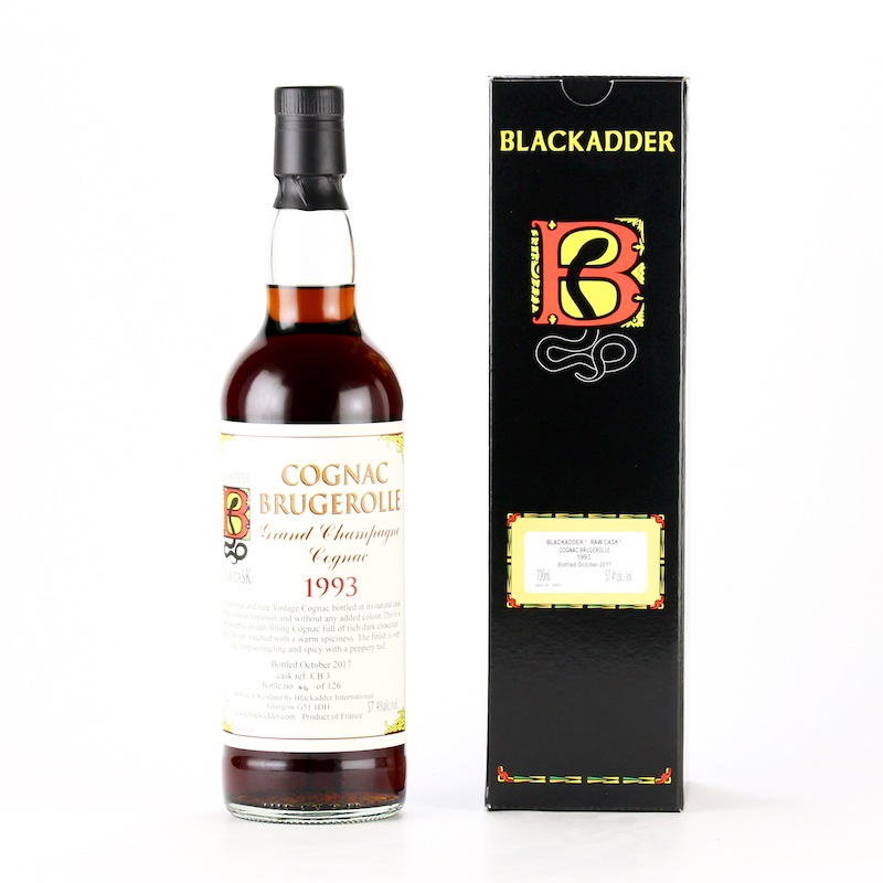 BLACKADDER RAW CASK COGNAC BRUGEROLLE 1993 22yo cask ref:CB3 57.4%