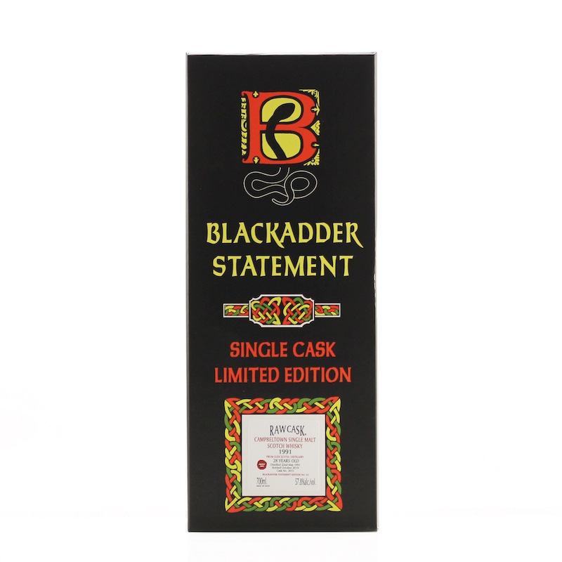 BLACKADDER STATEMENT NO.33 RAW CASK GLEN SCOTIA 1991 28YO Cask No.2031 57.8%