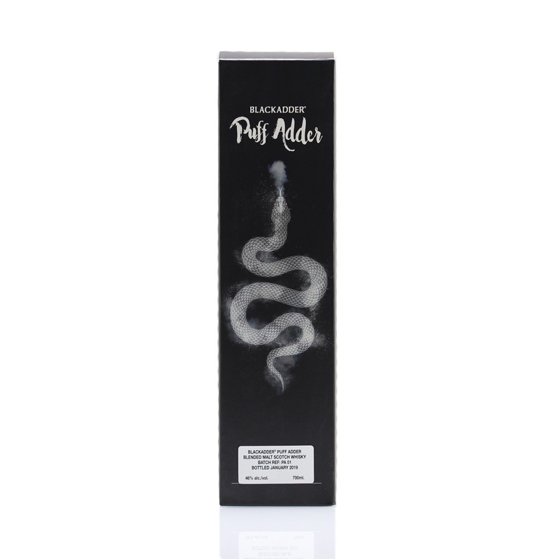 【箱ラベルキズ】BLACKADDER PUFF ADDER BLENDED MALT SCOTCH WHISKY Batch ref:PA01 46%