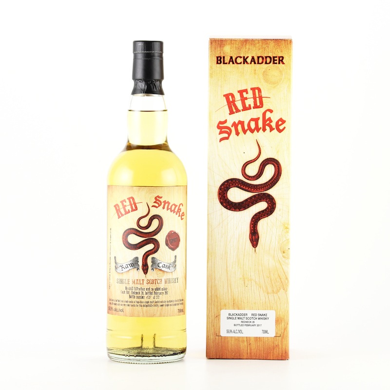 【箱なし】BLACKADDER RED SNAKE RAW CASK Cask ref:Redneck 28 SPICY 59.9%