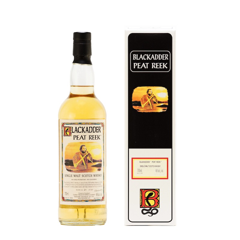 BLACKADDER PEAT REEK NON ISLAY SINGLE MALT SCOTCH WHISKY Cask Ref. PR2017-6 46%