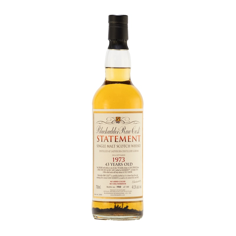 BLACKADDER STATEMENT No.18 RAW CASK LADYBURN 1973 43yo Cask