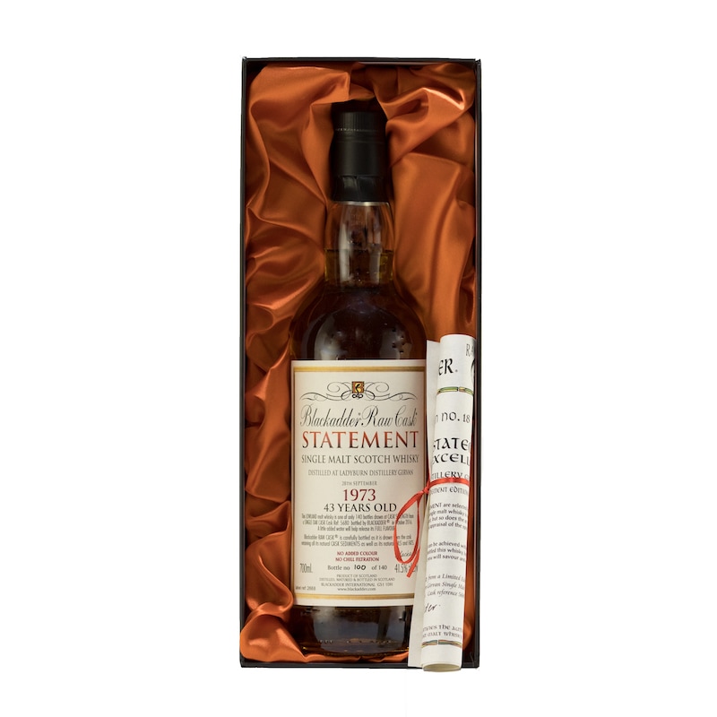 BLACKADDER STATEMENT No.18 RAW CASK LADYBURN 1973 43yo Cask