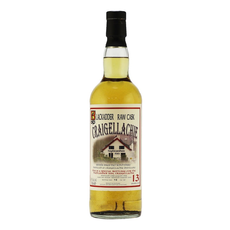 BLACKADDER RAW CASK CRAIGELLACHIE HIGHLANDER INN EDITION 2006 13YO CASK  NO.810249 54.9%
