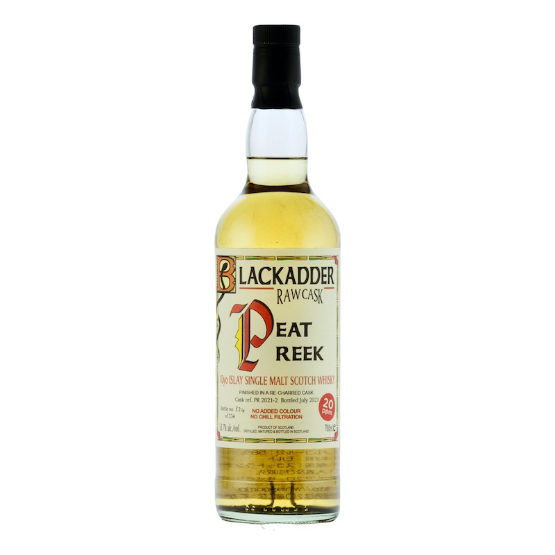 BLACKADDER RAW CASK PEAT REEK 10YO RE-CHARRED CASK 20ppm Cask Ref: PR 2021-2 58.7%