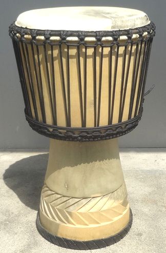 高級胴材ジャンベ（インドネシア製）,MLサイズ=H.55cm= | 地球雑貨