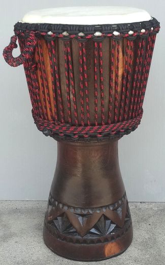 高級胴材ジャンベ（インドネシア製）,Lサイズ=H.60cm= | 地球雑貨