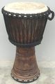 エボニー（黒檀）ジャンベ～フォラ～《H.60cm～No.02》☆《ヤギ皮》