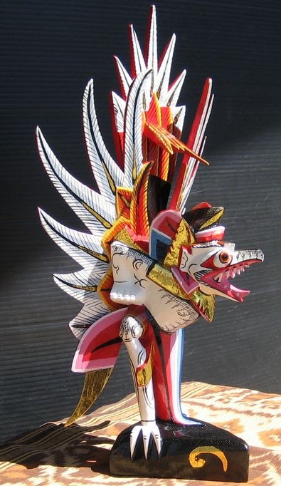 木彫りガルーダSサイズ☆ホワイト